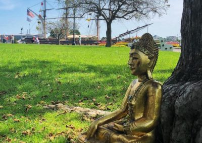 Portsmouth Buddhist Center outdoor meditation at Prescott Park